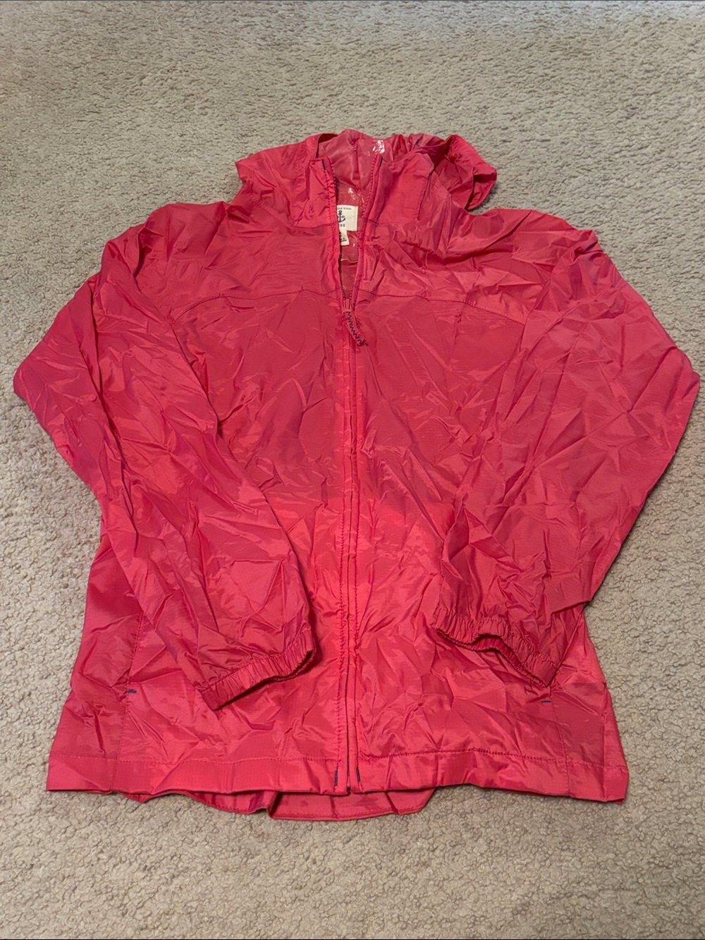 Lands' End Pink Raincoat